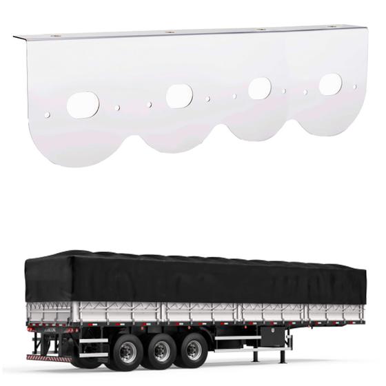 Imagem de Suporte Lanterna 4 Marias Carreta 85mm Inox
