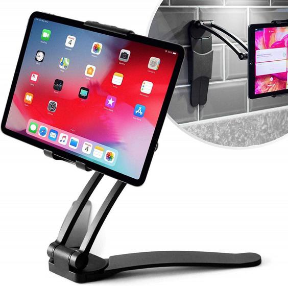 Suporte Mesa ou Parede Tablet Celular Ajustável Universal - IT-Blue Menor preço em Suporte Mesa ou Parede Tablet Celular Ajustável Universal - IT-Blue