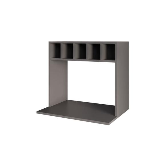 Imagem de Suporte Micro-Ondas Lisa com Adega Grafite - Belliv Decor