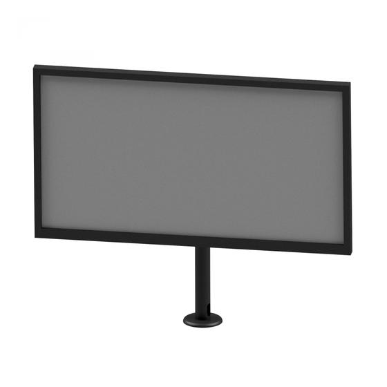 Imagem de Suporte Monitor TV LCD LED 4K Curva Balcão Giro 360 Preto 10 A 65 Polegadas 