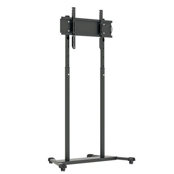 Imagem de Suporte Multivisão UNIPRO-T2 Pedestal para TV até 70 pol. Com Rodízio Preto