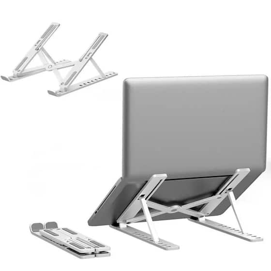 Suporte Notebook Articulado Vertical Aluminio Tablet Ergonômico Mesa ...