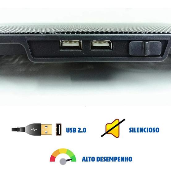 Imagem de Suporte Notebook Base Dobrável 17 LED USB