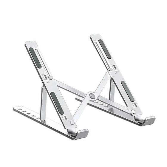 Suporte Notebook Tablet Dobrável Ergonômico Ajustável Fino Menor preço em Suporte Notebook Tablet Dobrável Ergonômico Ajustável Fino