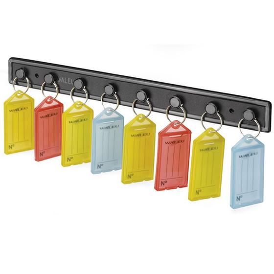 Suporte Organizador de Chaves com 8 Chaveiros Coloridos Menor preço em Suporte Organizador de Chaves com 8 Chaveiros Coloridos
