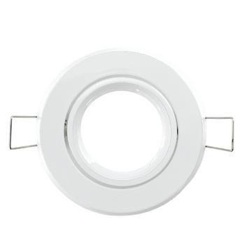 Imagem de Suporte P/ Lâmpada Mini Dicroica Corpo Branco (2PÇS) Diâmetro externo 81mm