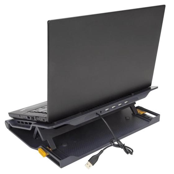 Suporte P/ Notebook 17'' com Cooler E Hub 4X Usb Awe81us - Targus Menor preço em Suporte P/ Notebook 17'' com Cooler E Hub 4X Usb Awe81us - Targus