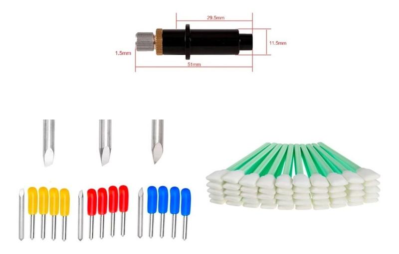 Imagem de Suporte P/ Plotter Mimaki+50 Cotonetes De Limpeza+5 Lâminas