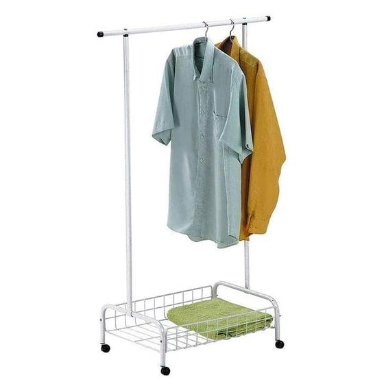 Suporte P/ Roupa Compacto Utimil Cabideiro Arara Cesto P/ Sapatos Menor preço em Suporte P/ Roupa Compacto Utimil Cabideiro Arara Cesto P/ Sapatos