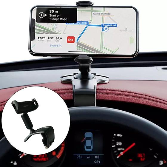 Imagem de Suporte Painel Celular Carro Giratório 360º Gps Automotivo