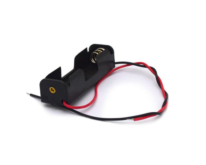 Imagem de Suporte para 1 Pilha AA com Fio de 15cm - 34517 - STA