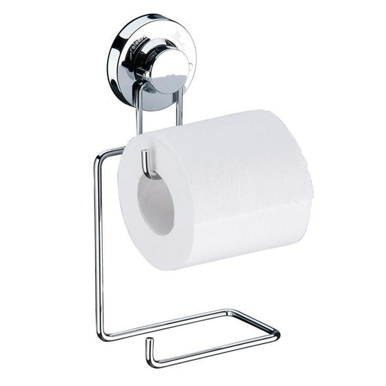 Suporte Para 2 Rolos de Papel Higiênico Fixação Por Ventosa Sem Furos na Parede Menor preço em Suporte Para 2 Rolos de Papel Higiênico Fixação Por Ventosa Sem Furos na Parede