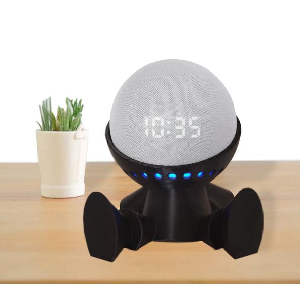 Imagem de Suporte Para Alexa Echo Dot 4 De Mesa Robô Espacial Amazon