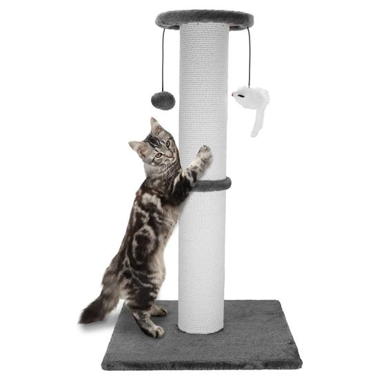 Imagem de Suporte para Arranhador de Gato Ahomdoo com Corda Sisal - 34cm de Altura