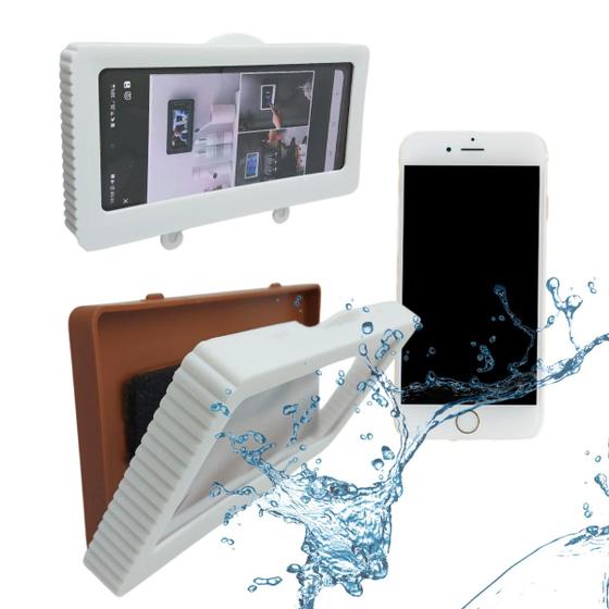 Imagem de Suporte Para Celular Banheiro Banho Cozinha Smartphone