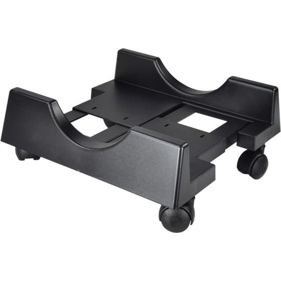 Imagem de Suporte para Computador / CPU Preto com Rodinhas e Regulagem de Largura Masticmol PC310 