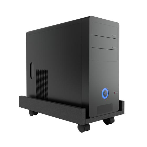 Imagem de Suporte para CPU Gamer com Rodas - Base em MDF Resistente e Portátil