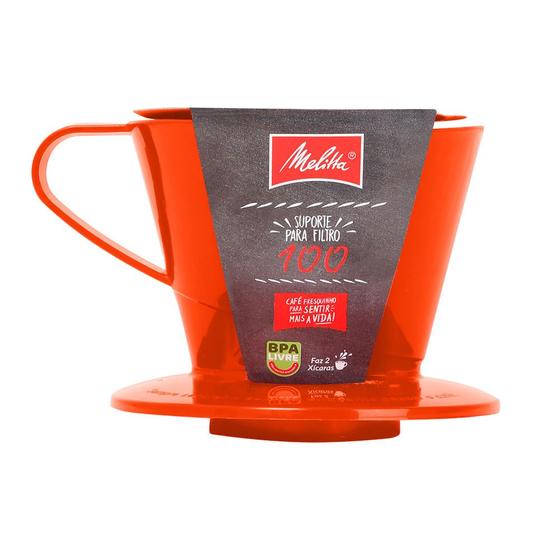 Imagem de Suporte Para Filtro/Coador Pequeno Melitta Nº100 Laranja