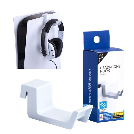 Imagem de Suporte Para Fone de Ouvido Compatível Com PlayStation 5 Headset Headphone Branco