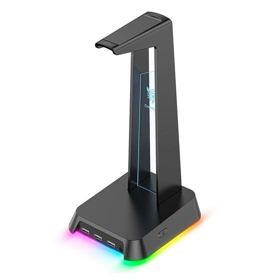 Suporte para Headset Gamer Onikuma, RGB, Preto - ST-2-BLACK Menor preço em Suporte para Headset Gamer Onikuma, RGB, Preto - ST-2-BLACK