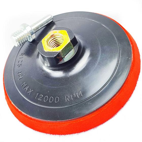 Suporte Para Lixa e Boina 125mm 5" Disco Prato De Borracha Furadeira Lixadeira Politriz Esmerilhadei Menor preço em Suporte Para Lixa e Boina 125mm 5" Disco Prato De Borracha Furadeira Lixadeira Politriz Esmerilhadei