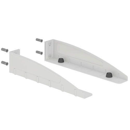 Imagem de Suporte para microondas branco Fdecor de parede 2 unidades