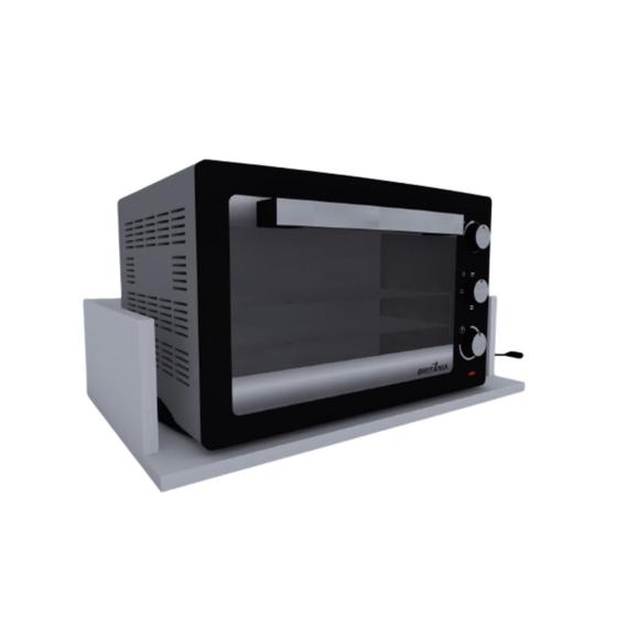 Imagem de Suporte Para Microondas e Forno Elétrico 20l MDF Branco