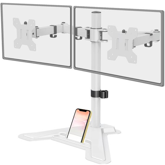 Imagem de Suporte para monitor duplo MOUNT PRO Full Motion de 27 polegadas branco