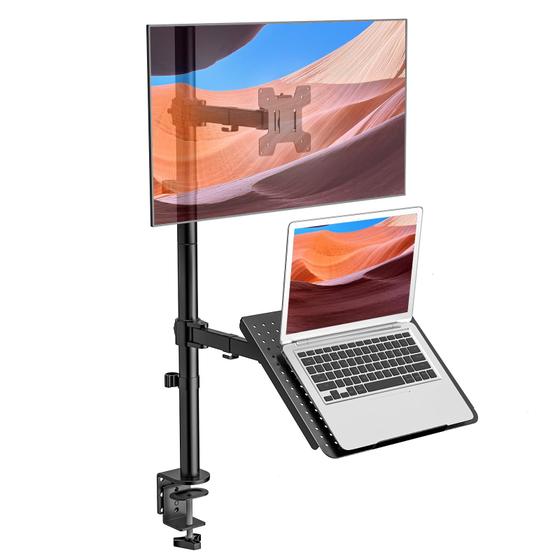 Imagem de Suporte para montagem em notebook e monitor WALI M001XLLP preto