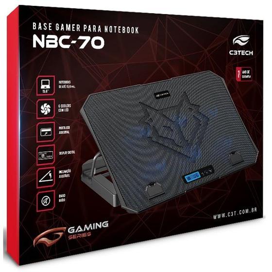 Imagem de Suporte para Notebook 15,6" Gamer NBC-70BK C3 TECH Gaming