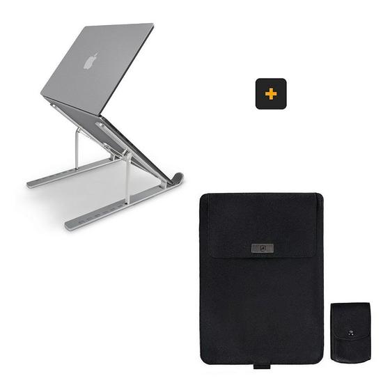 Imagem de Suporte para Notebook Armor Slim + Capa para Notebook até 15,6" polegadas Smart Dinamic - Gshield