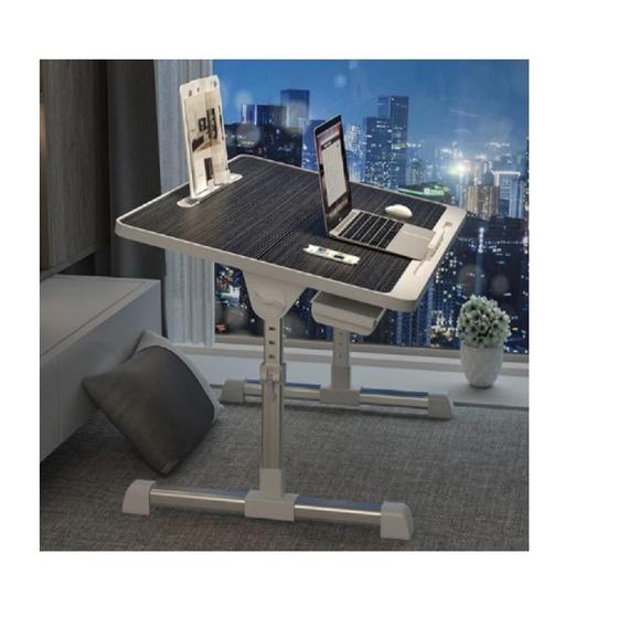 Suporte para notebook articulado ajustavel em madeira e aluminio gaveta mesa preto Menor preço em Suporte para notebook articulado ajustavel em madeira e aluminio gaveta mesa preto