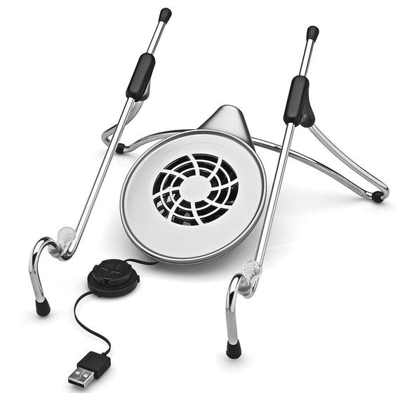 Imagem de Suporte Para Notebook Até 16" Octoo UpTable Cooler UPC-01 (Cromado)