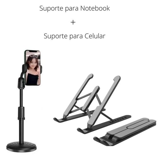 Suporte para Notebook e Celular Kit Menor preço em Suporte para Notebook e Celular Kit