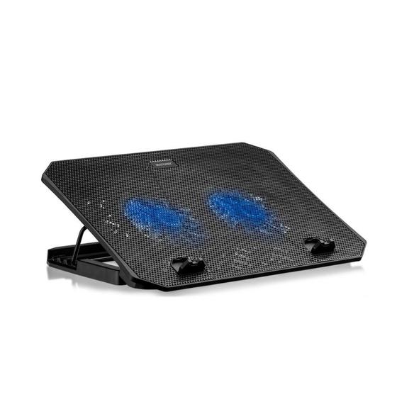 Imagem de Suporte para Notebook Multi, LED, Até 15.6,Dual Fan, Preto - AC392