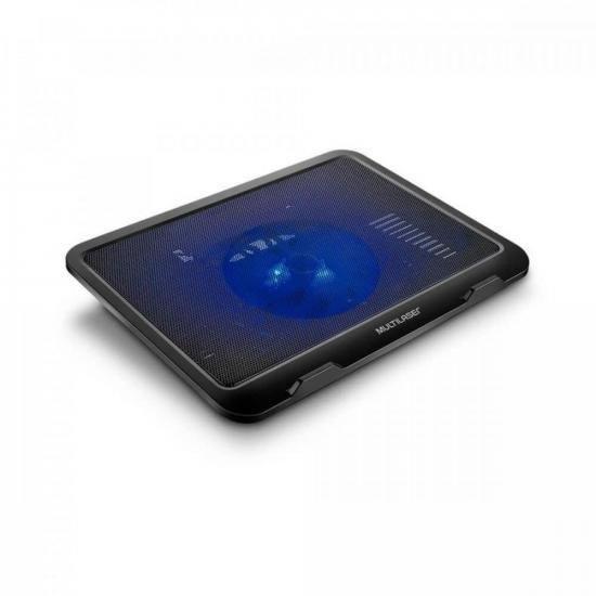 Imagem de Suporte Para Notebook Multilaser Com Cooler Acoplado Preto AC263