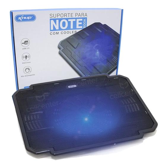 Imagem de Suporte Para Notebooks Com Cooler Knup Kp-9012