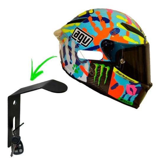 Suporte Para Pendurar Capacete De Moto Na Parede Reforçado Menor preço em Suporte Para Pendurar Capacete De Moto Na Parede Reforçado
