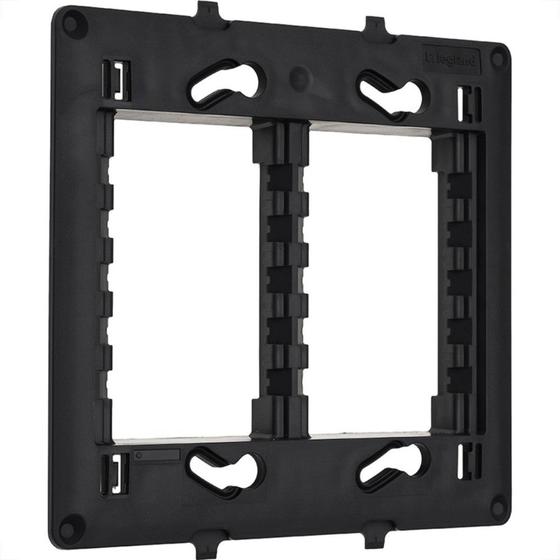 Imagem de Suporte Para Placa Modular Pial Plus+ 4X4 - 6 Modulos Horizontais - 612124Nt