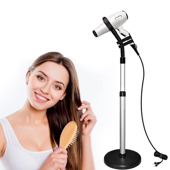 Imagem de Suporte para secador de cabelo LUEXBOX 360 Rotating Hands-Free Silver