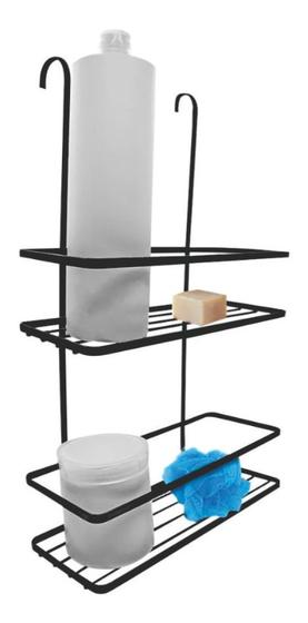Imagem de Suporte Para Shampoo Duplo P/ Pendurar De Encaixe Box Fiver