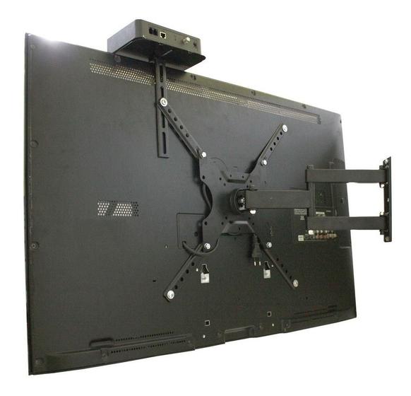 Suporte para TV LED, LCD, Smart, 4K de 23 a 55" Articulado + Prateleira para conversor - CS0040ASC Menor preço em Suporte para TV LED, LCD, Smart, 4K de 23 a 55" Articulado + Prateleira para conversor - CS0040ASC