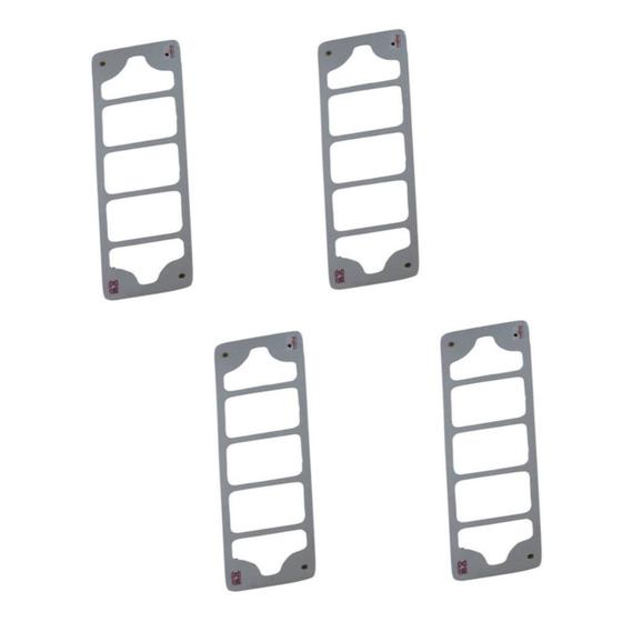 Imagem de Suporte Para Vaso Retangular Aluminio Rodízio 4und