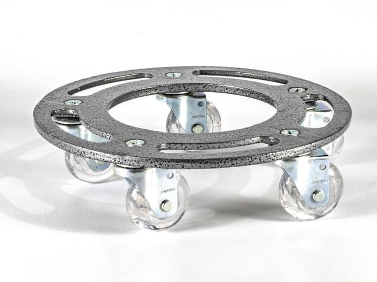 Imagem de Suporte Para Vasos 30cm Aro Premium rodas Em Gel Capacidade De Peso 200KGS