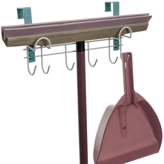 Suporte para Vassouras e Rodo para Porta ou Parede Metaltru Menor preço em Suporte para Vassouras e Rodo para Porta ou Parede Metaltru