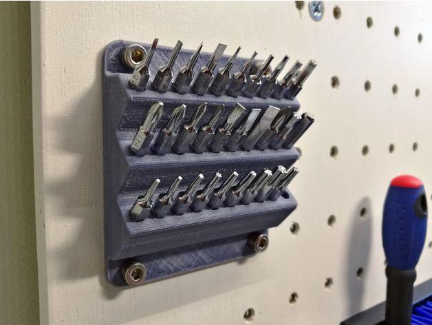 Imagem de Suporte Parede Para Cabeça Chave de Fenda Bits hexagonal