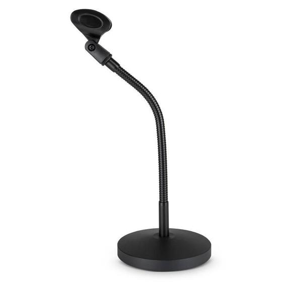 Imagem de Suporte Pedestal Mesa P/Microfone,Base Ferro,Gooseneck 40 Cm