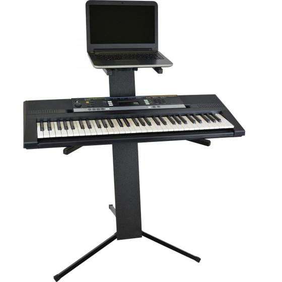 Imagem de Suporte Piramidal Para Teclados E Notebook Pmd3 Preto Ask