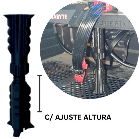 Suporte Placa De Vídeo Rgb Apoio Ajustável Altura Gpu Gamer Menor preço em Suporte Placa De Vídeo Rgb Apoio Ajustável Altura Gpu Gamer