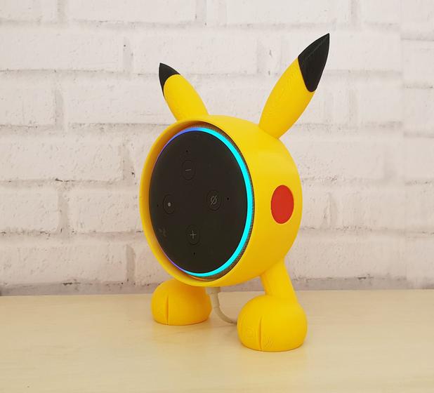 Imagem de Suporte Pokemon Pikachu compatível com Alexa Echo Dot 3